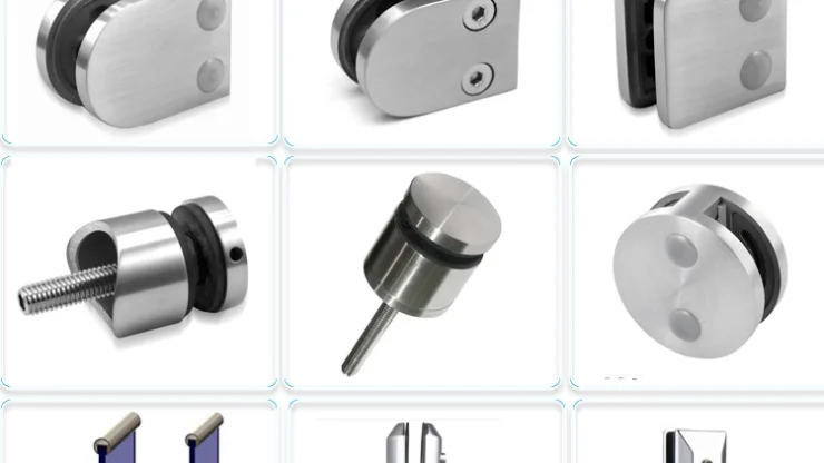 Виды и типы креплений стеклянных ограждений