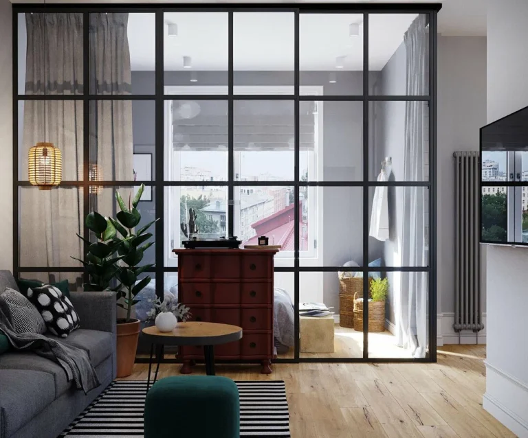 Перегородка в маленькой квартире